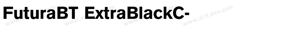 FuturaBT ExtraBlackC字体转换